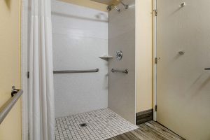 Accessible Roll-in Shower at Quality Inn & Suites Albany