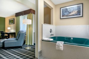 In-room Jacuzzi in the King Jacuzzi Suite at Quality Inn & Suites Albany